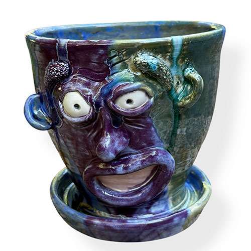 Jeremy Houghtaling Face  5.75" Planter DP5335
